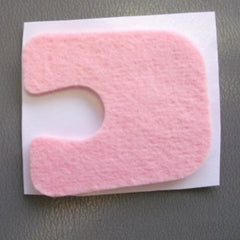Callus Pad - U-shaped 1/8", Felt Adhesive (5-pack)